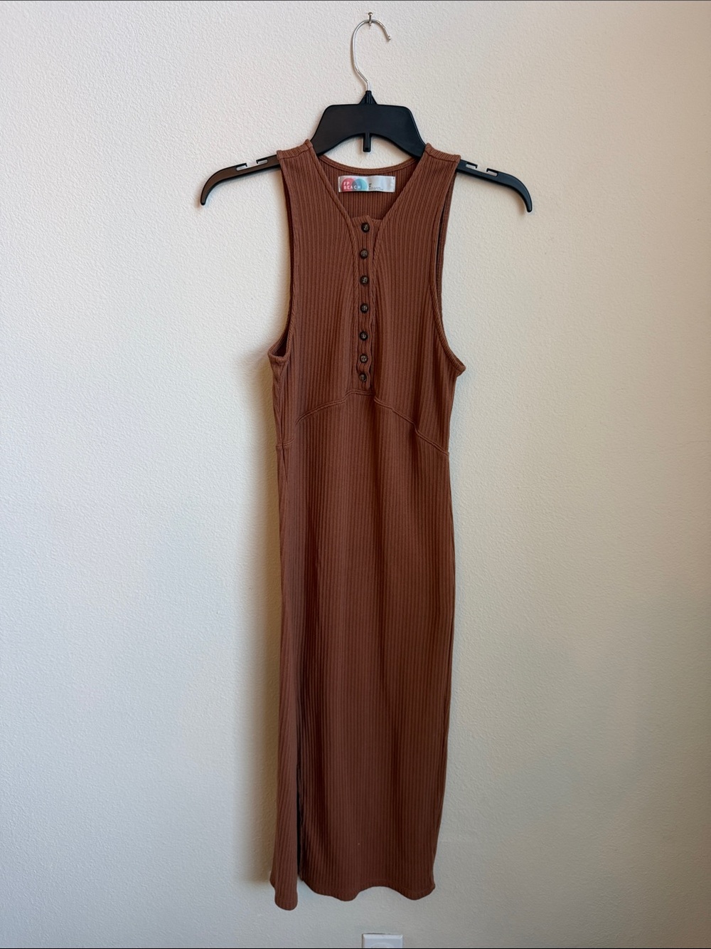 FP Beach by Free People Ribbed Midi Dress
